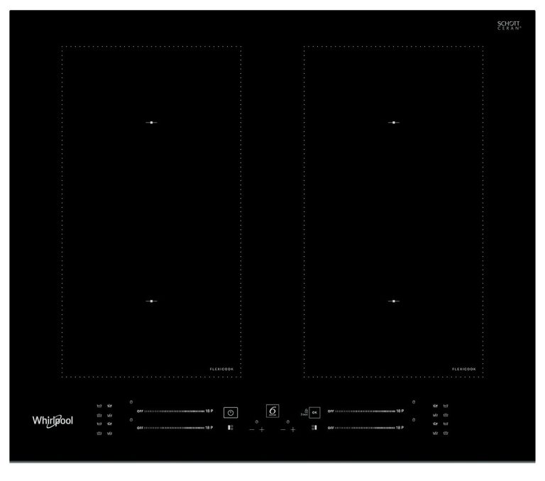 Whirlpool WL S3160 BF Inductie inbouwkookplaat Zwart
