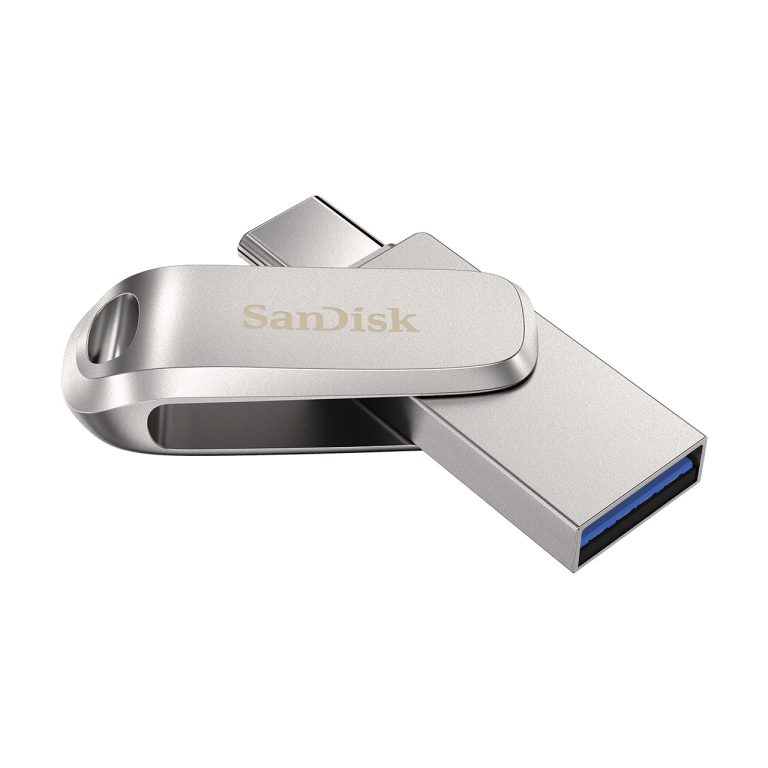 SanDisk Dual Drive Ultra 3.1 Luxe 128GB (USB-C) USB-sticks Grijs