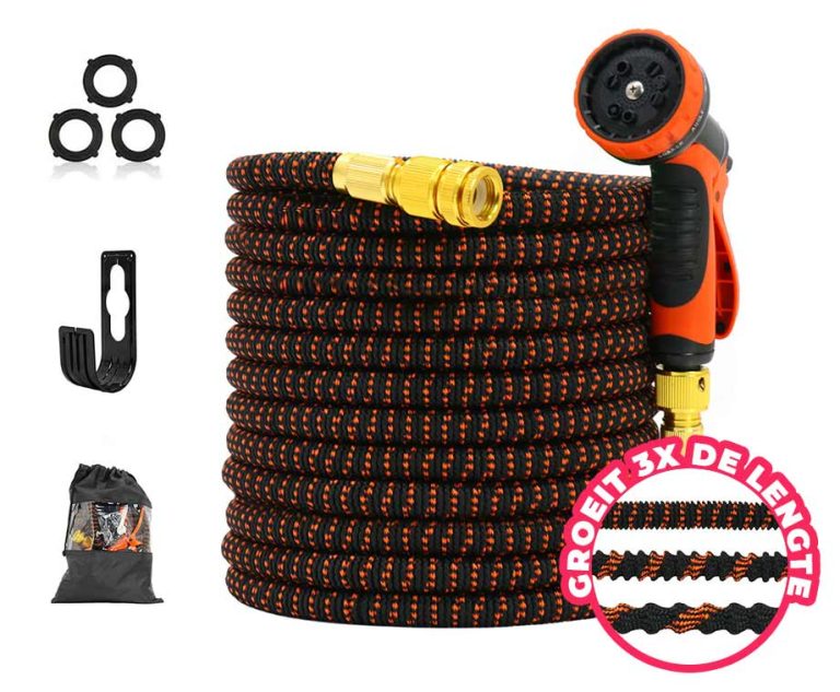 FlinQ Stretchable Garden Hose Inclusief Sproeikop