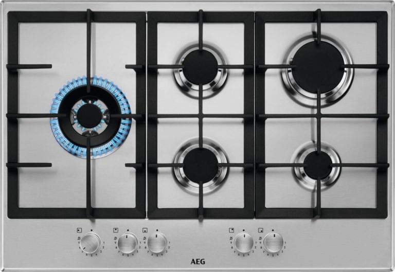 AEG HGB75520SM Gas inbouwkookplaat Grijs