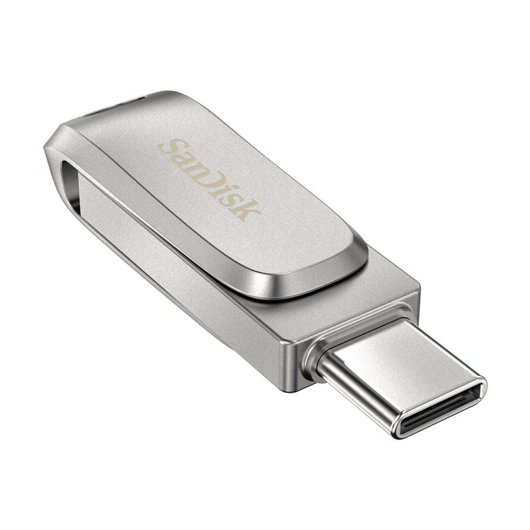 SanDisk Dual Drive Ultra 3.1 Luxe 64GB (USB-C) USB-sticks Grijs