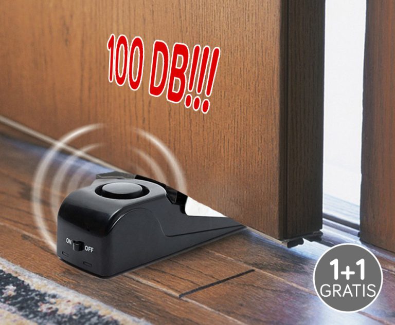 Draagbare Deurstopper Met Alarm 1+1 GRATIS
