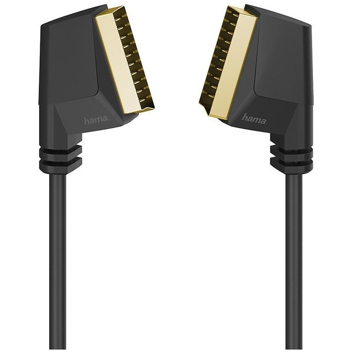 Hama Scart-verbindingskabel, stekker – stekker, verguld, 1,5 m TV accessoire