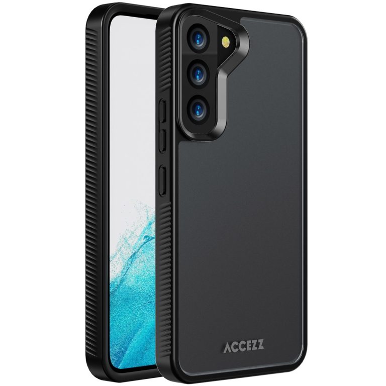 Accezz Rugged Frosted Backcover Samsung Galaxy S22 Telefoonhoesje Zwart