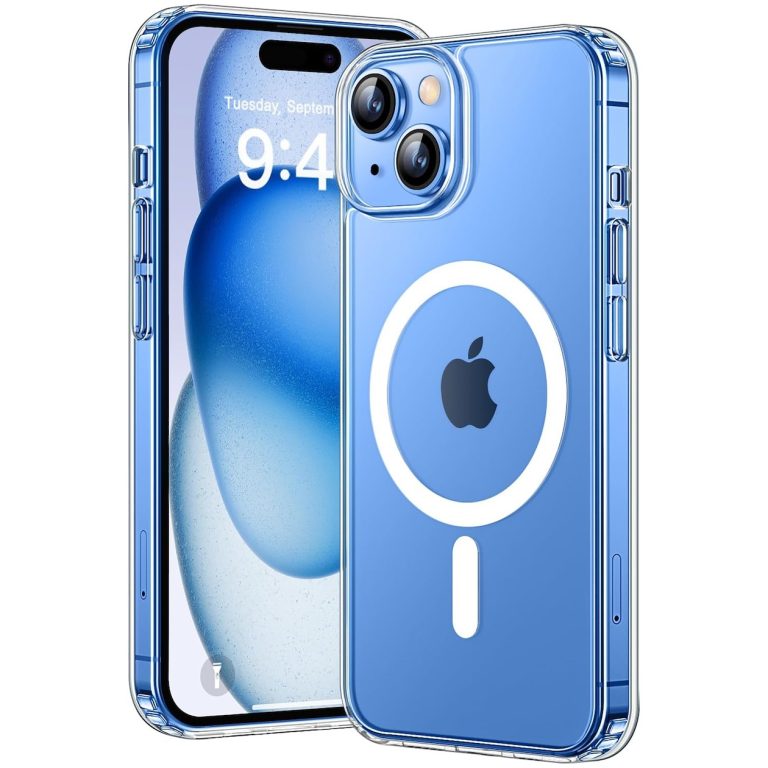 Just in Case Soft TPU Case MagSafe voor Apple iPhone 15 Telefoonhoesje Transparant