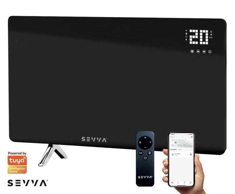 SEVVA® Slimme Infrarood Paneelverwarming Zwart