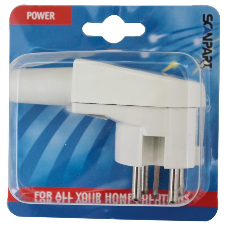 Scanpart perilex stekker 16A/400V haaks Wit Inbouw accessoire Wit