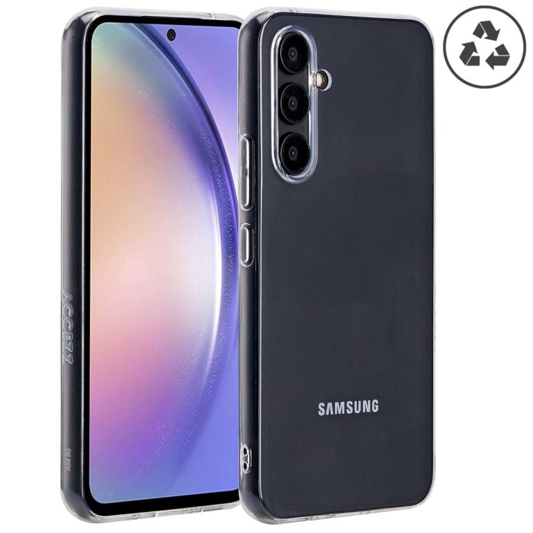 Accezz 100% Recycled Clear Backcover Samsung Galaxy A54 (5G) Telefoonhoesje Transparant