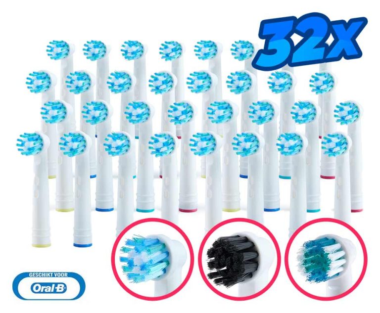 32-Pack Opzetborstels Geschikt Voor Oral-B