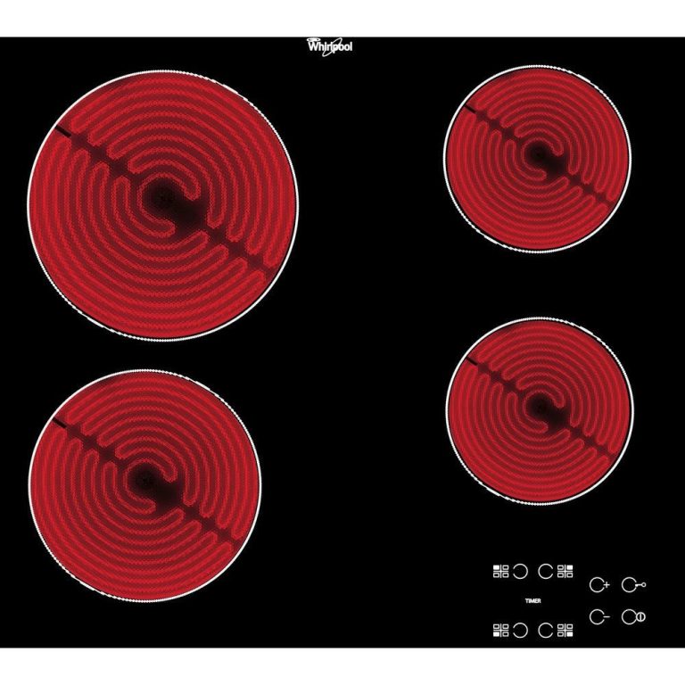 Whirlpool AKT8090NE Keramische inbouwkookplaat Zwart