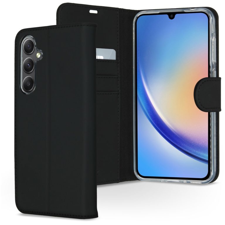Accezz Wallet Softcase Bookcase Samsung Galaxy A35 Telefoonhoesje Zwart