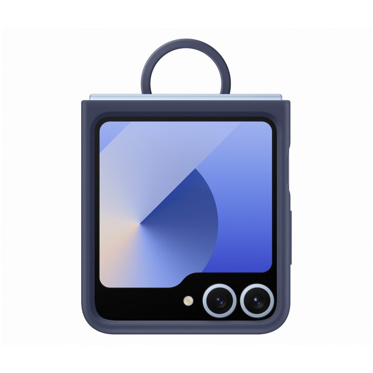 Samsung Silicone Case voor Flip 6 Telefoonhoesje Blauw