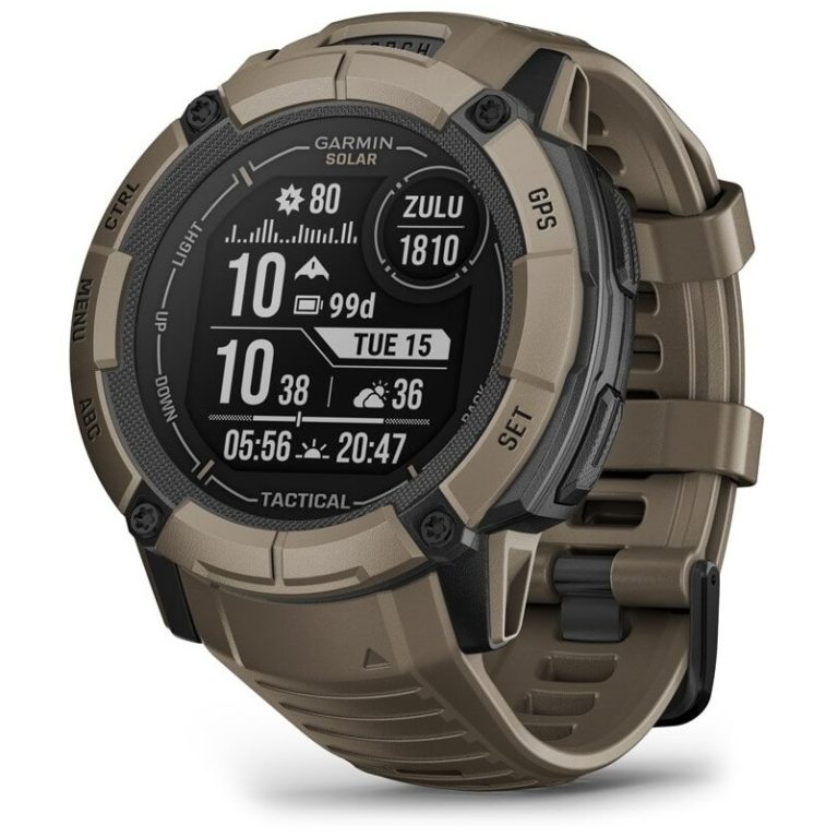 Garmin Instinct 2X Solar – Tactical Edition Smartwatch Bruin