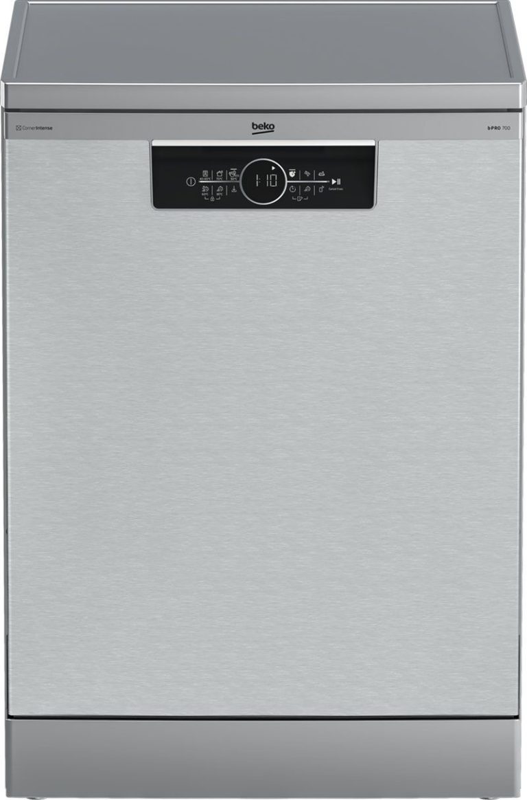 Beko BDFN36650XC CornerIntense Vrijstaande vaatwasser Grijs