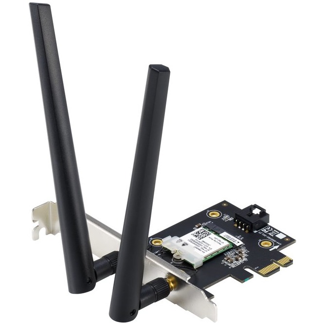 Asus PCE-AX1800 AX1800 dual-band PCI-E WiFi 6 Wifi adapter Zwart