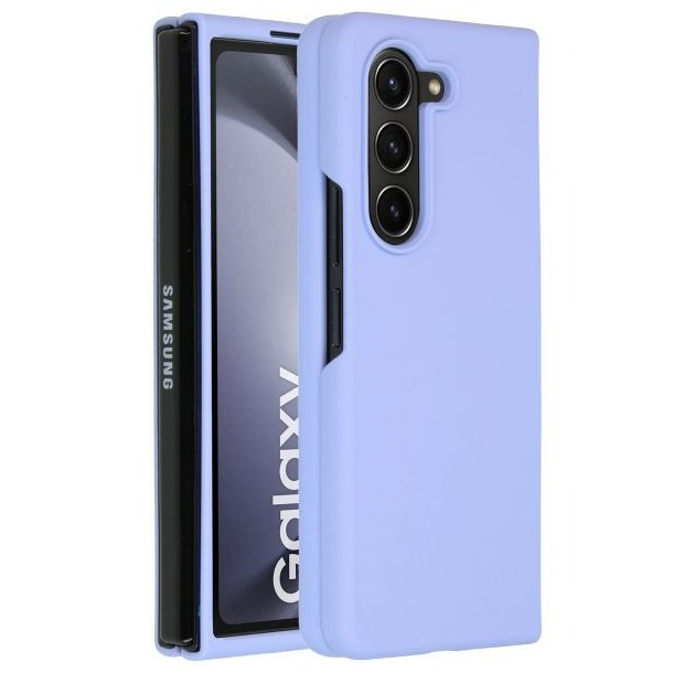 Accezz Liquid Silicone Backcover Samsung Galaxy Z Fold 5 Telefoonhoesje Paars