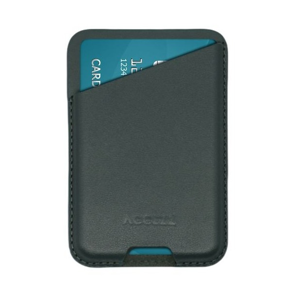 Accezz Accezz Leather Cardholder MagSafe – Kaarthouder met MagSafe – Cedar Green Telefoonhoesje Groen