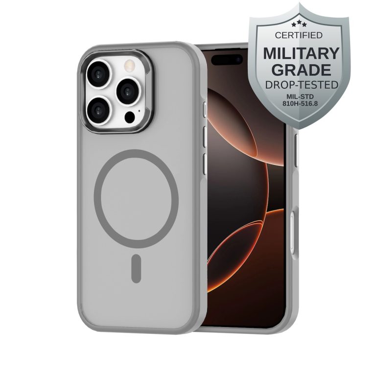 Just in Case Military Grade Case MagSafe voor Apple iPhone 16 Pro Telefoonhoesje Grijs