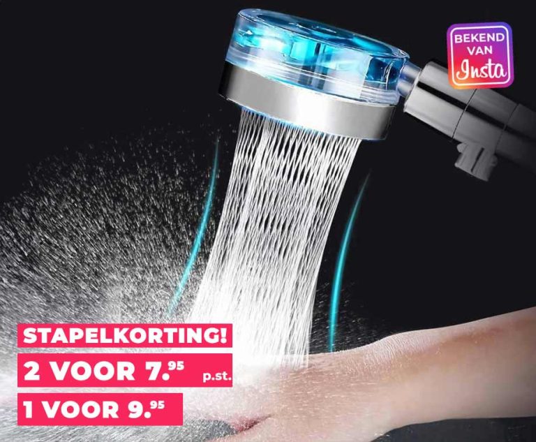 Nexxt Turbo Waterbesparende Douchekop
