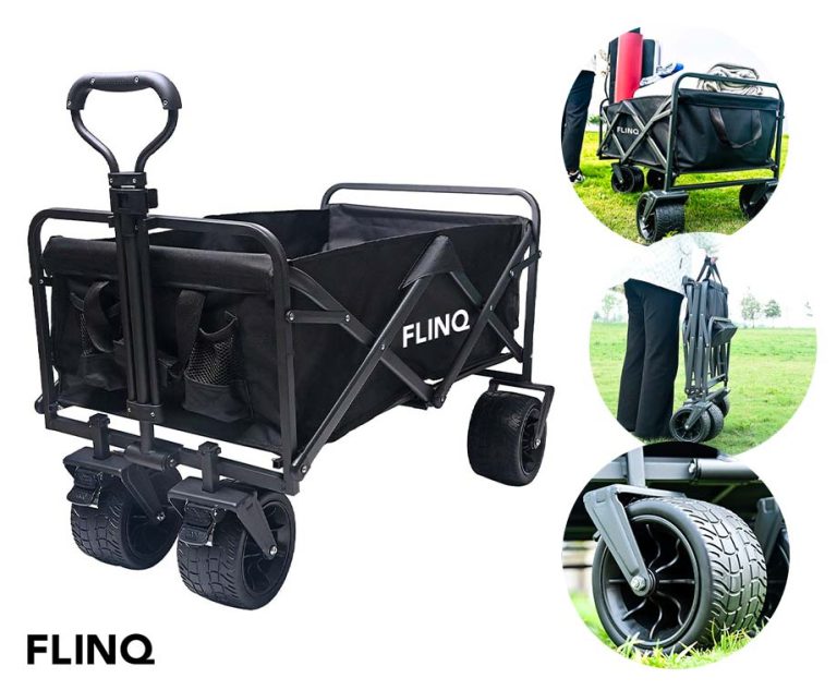 FlinQ Opvouwbare Bolderkar Met XL Wielen