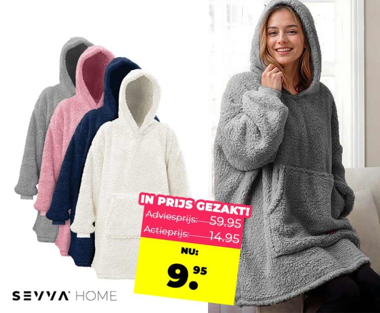 SEVVA® Teddy Hoodie Blanket