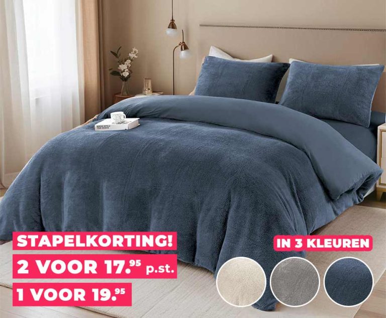 SEVVA® Teddy Fluffy Dekbedovertrek