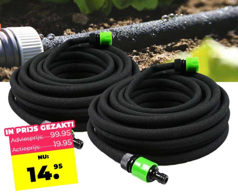 Kinzo 15 Meter Druppelslang Voor In De Tuin