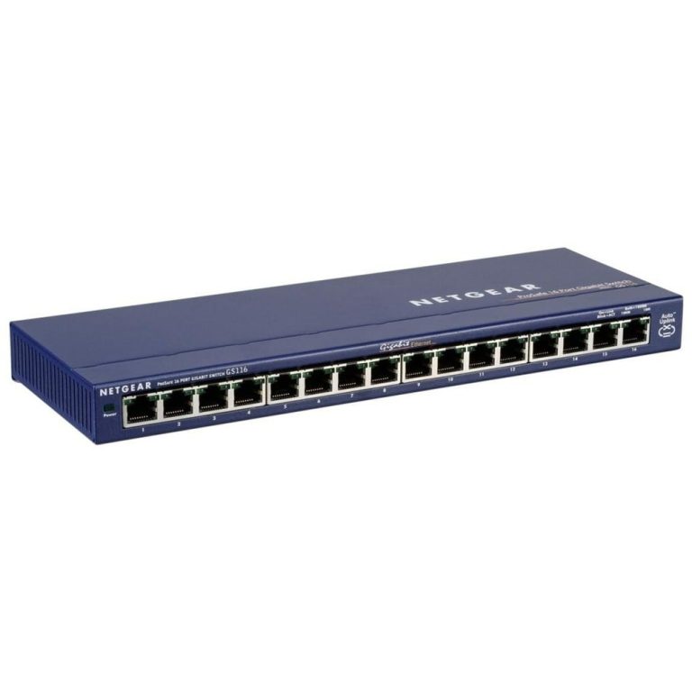 Netgear GS116 Switch Blauw