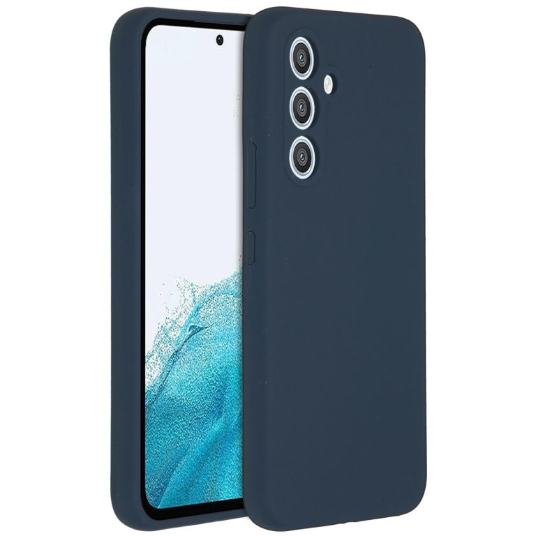 Accezz Liquid Silicone Backcover Samsung Galaxy A54 (5G) Telefoonhoesje Blauw