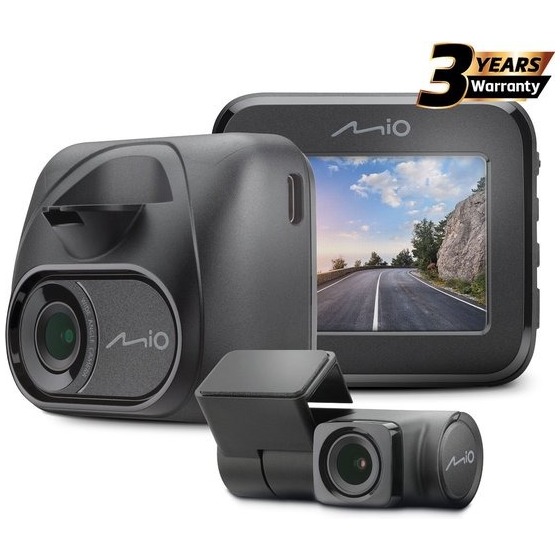 Mio MiVue C595WD Dual dash cam Full HD – WiFi – GPS – flitspalen Dashcam Zwart