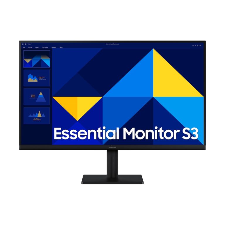 Samsung Essential S3 LS27D302GAUXEN Monitor Zwart