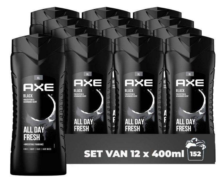 12x 400ML AXE Shower Gel Black
