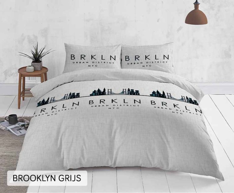 Cotton Rich DBO-Brooklyn grijs-140 x 200/220 | 1-persoons