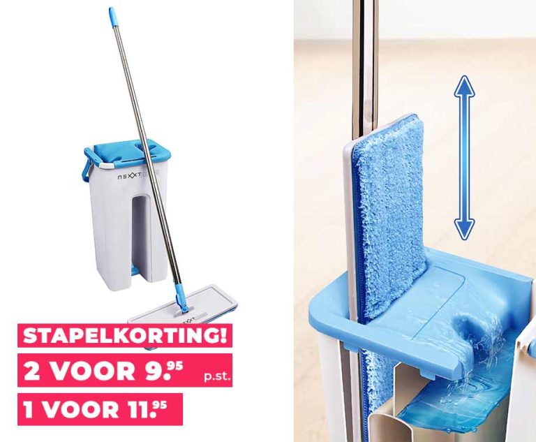 2-In-1 Flat Mop Dweilsysteem