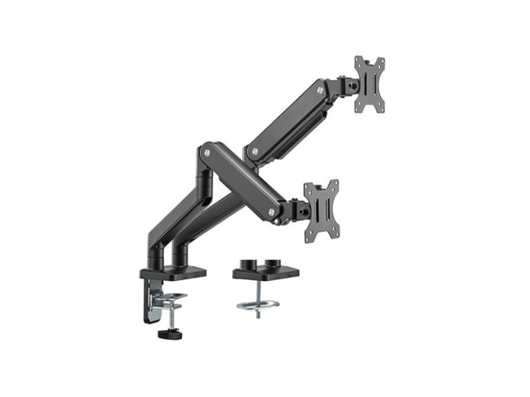 Cavus CAV-DM0302 Monitorbeugel gasveer voor 2 schermen Monitorarm