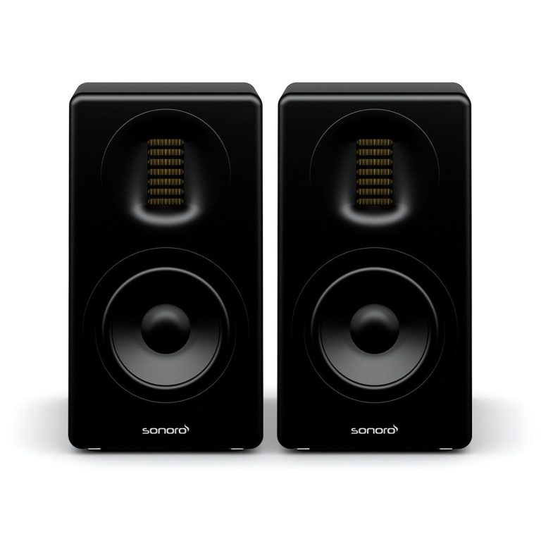 Sonoro Orchestra Slim per paar Boekenplank speaker Zwart