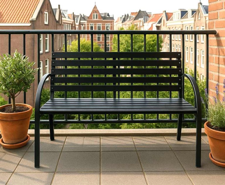 Tuinbank Hout En Staal Deluxe