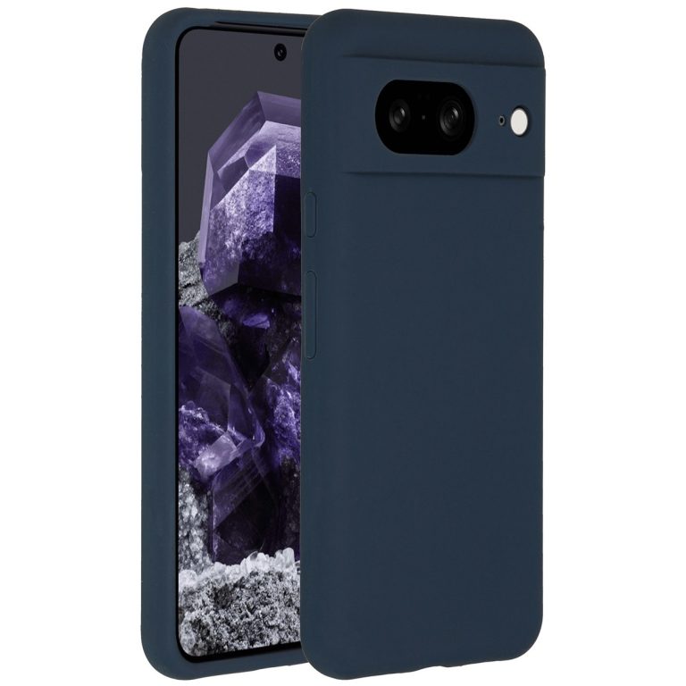 Accezz Liquid Silicone Backcover Google Pixel 8 Telefoonhoesje Blauw