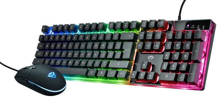 TrustGXT 838 Azor Gaming Combo – Keyboard met Muis Toetsenbord Zwart