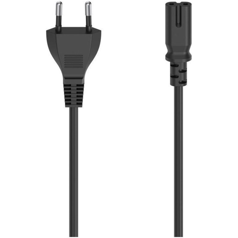 HamaStroomsnoer euro plug 1.5 meter Kabel Zwart