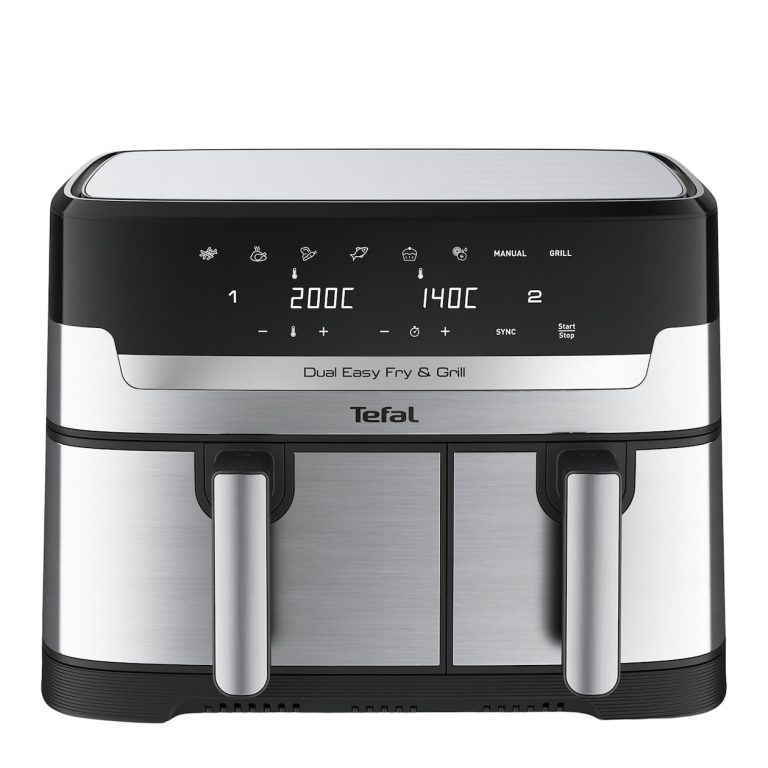 Tefal EY905D Easy Fry & Grill Dual Airfryer Grijs