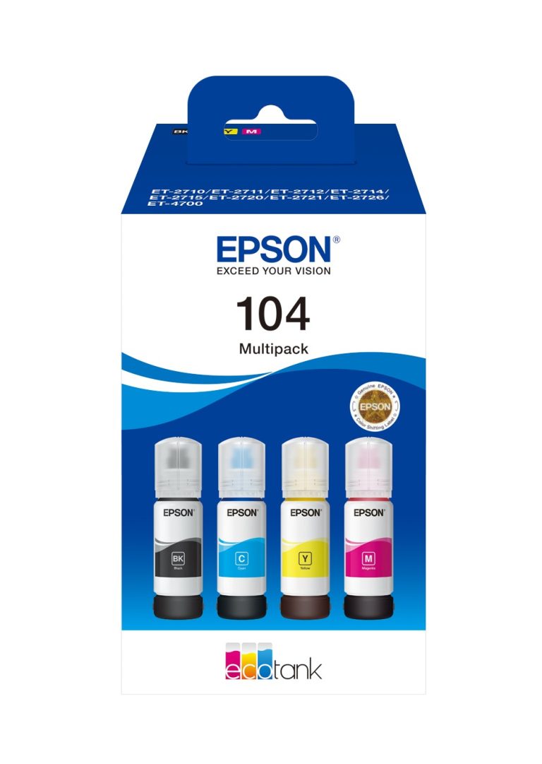 Epson104 EcoTank inktflesjes Combo Pack Inkt