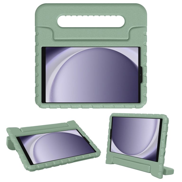 AccezzKidsproof Backcover met handvat Samsung Galaxy Tab A9 Tablethoesje Groen