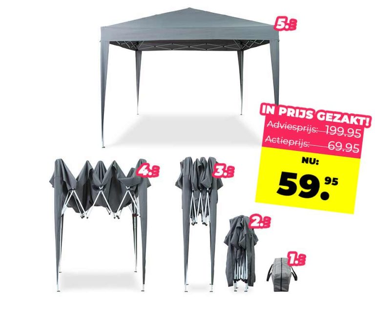 EasyUp Partytent 3×3 Meter