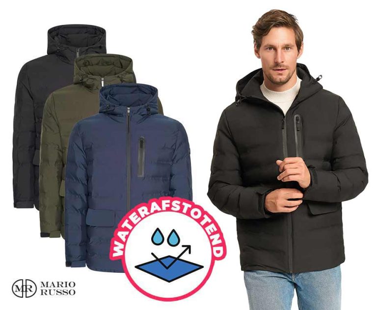 Mario Russo Gevoerde Winterjas